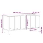 vidaXL Záznamový skriňa Čierna Dub 100x38x48 cm Kompozitné drevo – Obrázok 9