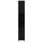 vidaXL Kúpeľňová skrinka Čierny dub 30x30x190 cm Zložené drevo – Obrázok 6