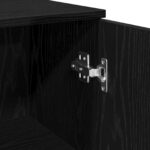 vidaXL Kúpeľňová skrinka Čierny dub 30x30x190 cm Zložené drevo – Obrázok 8