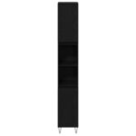 vidaXL Kúpeľňová skriňa Čierny dub 30 x 30 x 190 cm Kompozitné drevo – Obrázok 7