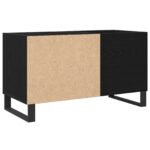 vidaXL Skrinka na gramofónové platne Čierny dub 85 x 38 x 48 cm – Obrázok 2