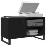 vidaXL Skrinka na gramofónové platne Čierny dub 85 x 38 x 48 cm – Obrázok 3