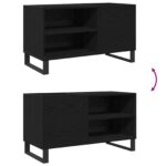 vidaXL Skrinka na gramofónové platne Čierny dub 85 x 38 x 48 cm – Obrázok 8