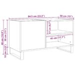 vidaXL Skrinka na gramofónové platne Čierny dub 85 x 38 x 48 cm – Obrázok 9