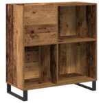 vidaXL Skrinka na gramofónové platne dub artisan 84,5 x 38 x 89 cm – Obrázok 2