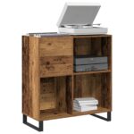 vidaXL Skrinka na gramofónové platne dub artisan 84,5 x 38 x 89 cm – Obrázok 3