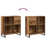 vidaXL Skrinka na gramofónové platne dub artisan 84,5 x 38 x 89 cm – Obrázok 6