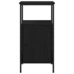vidaXL Nočný stolík Čierny Dub 41x31x80 cm Kompozitné drevo – Obrázok 7