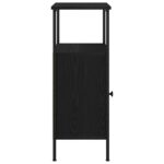 vidaXL Nočný stolík 2 pcs Čierny dub 41 x 31 x 80 cm Kompozitné drevo – Obrázok 9