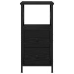 vidaXL Nočný stolík Čierny dub 34 x 35,5 x 70 cm Kompozitné drevo – Obrázok 7