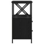vidaXL Nočný stolík Čierny dub 34 x 35,5 x 70 cm Kompozitné drevo – Obrázok 8