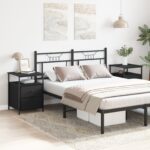 vidaXL Nočné stolíky 2 ks Čierny dub 44x45x60 cm Kompozitné drevo