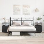 vidaXL Nočné stolíky 2 ks Čierny dub 44x45x60 cm Kompozitné drevo – Obrázok 3