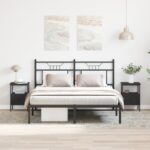 vidaXL Nočné skrinky 2 ks Čierny dub 34x36x50 cm Inžinierske drevo – Obrázok 3