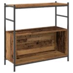 vidaXL Regál na knihy Tmavý dub 80 x 30 x 78.5 cm Kompozitné drevo – Obrázok 2