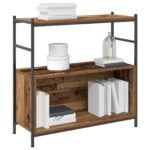 vidaXL Regál na knihy Tmavý dub 80 x 30 x 78.5 cm Kompozitné drevo – Obrázok 3