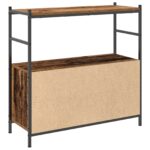 vidaXL Regál na knihy Tmavý dub 80 x 30 x 78.5 cm Kompozitné drevo – Obrázok 5