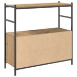 vidaXL Regál na knihy dub artisan 80 x 30 x 78.5 cm Kompozitné drevo – Obrázok 5