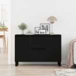 vidaXL Komoda Čierny Dub 104x35x70 cm Zákľadowé drevo – Obrázok 4