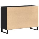 vidaXL Komoda Čierny Dub 104x35x70 cm Zákľadowé drevo – Obrázok 6