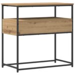 vidaXL Konzolový stôl Remeselný dub 75 x 40 x 75 cm Kompozitné drevo – Obrázok 4