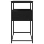 vidaXL Konzolový stôl Čierny dub 75 x 40 x 75 cm Kompozitné drevo – Obrázok 6