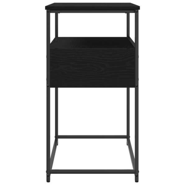 vidaXL Konzolový stôl Čierny dub 75 x 40 x 75 cm Kompozitné drevo – Obrázok 6