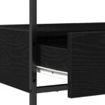 vidaXL Konzolový stôl Čierny dub 75 x 40 x 75 cm Kompozitné drevo – Obrázok 7