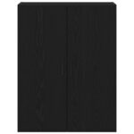 vidaXL Nástenná skriňa Čierna Dub 69,5x34x90 cm Z kompozitného dreva – Obrázok 6