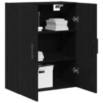 vidaXL Závesná skrinka Čierny dub 69,5 x 34 x 90 cm Kompozitné drevo – Obrázok 3