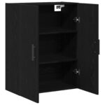 vidaXL Závesná skrinka Čierny dub 69,5 x 34 x 90 cm Kompozitné drevo – Obrázok 5