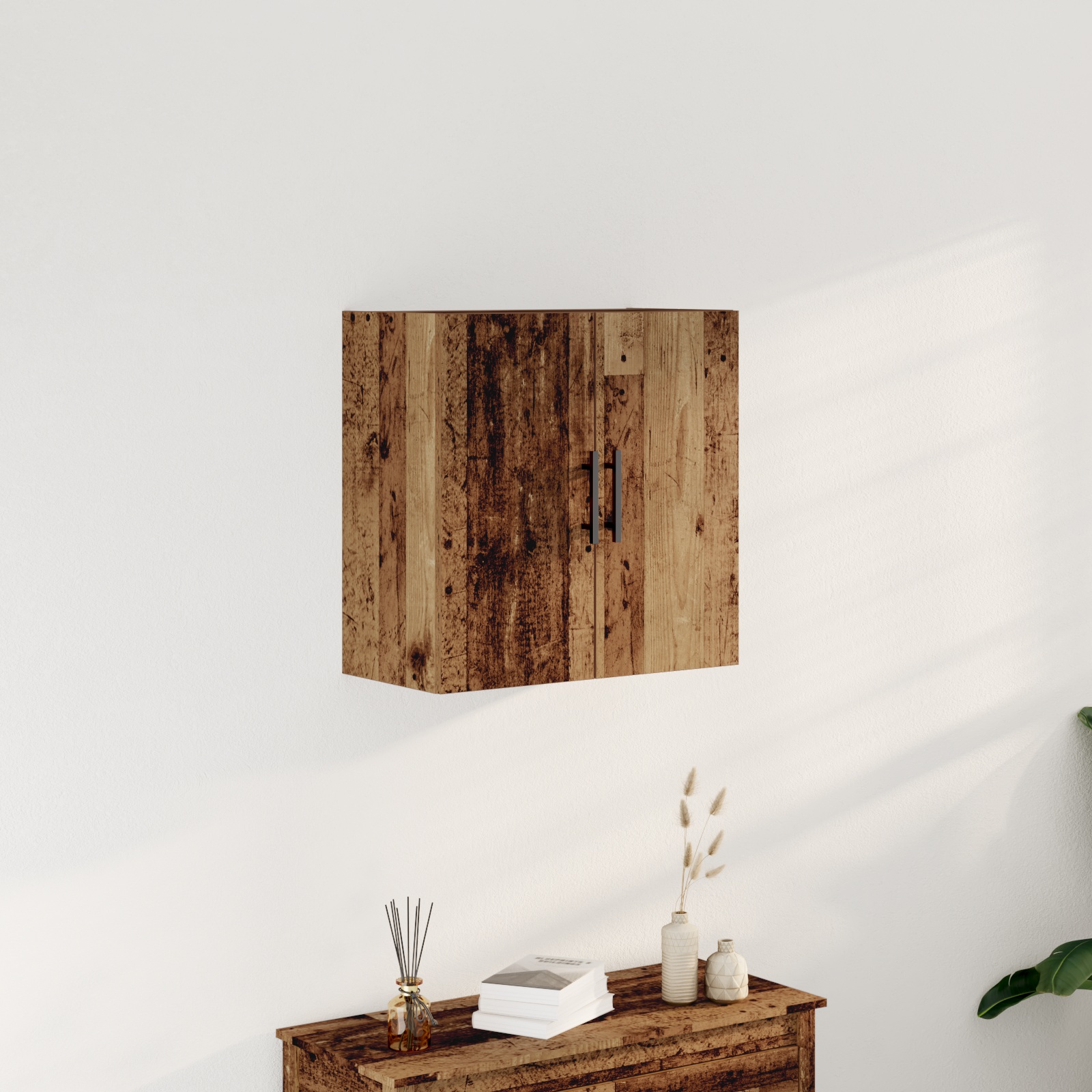 862947_1.jpg vidaXL Nástenná skrinka Staré drevo 60 x 31,5 x 60 cm Kompozitné drevo – Obrázok 1