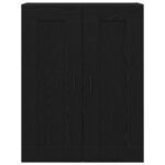 vidaXL Nástenná skrinka Čierna Dub 69,5x34x90 cm Z kompozitného dreva – Obrázok 2