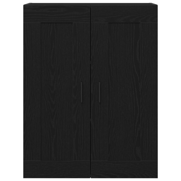 vidaXL Nástenná skrinka Čierna Dub 69,5x34x90 cm Z kompozitného dreva – Obrázok 2