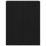 vidaXL Nástenná skrinka Čierny dub 69,5x34x90 cm Zložené drevo – Obrázok 6