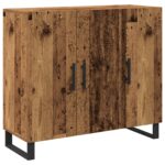 vidaXL Servírovacia skriňa Staré drevo 90 x 34 x 80 cm – Obrázok 2