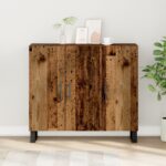 vidaXL Servírovacia skriňa Staré drevo 90 x 34 x 80 cm – Obrázok 4