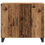 vidaXL Servírovacia skriňa Staré drevo 90 x 34 x 80 cm – Obrázok 6
