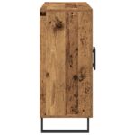 vidaXL Servírovacia skriňa Staré drevo 90 x 34 x 80 cm – Obrázok 7