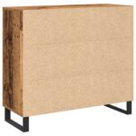 vidaXL Servírovacia skriňa Staré drevo 90 x 34 x 80 cm – Obrázok 8