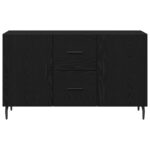 vidaXL Biela komoda Čierny Dub 100x36x60 cm – Obrázok 7