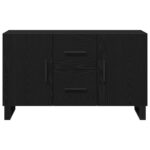 vidaXL Bočný stolík Čierny Dub 100x36x60 cm Umelé drevo – Obrázok 7