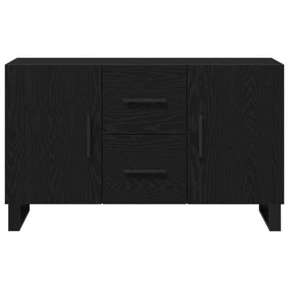 vidaXL Bočný stolík Čierny Dub 100x36x60 cm Umelé drevo – Obrázok 7