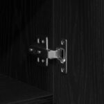 vidaXL Bočný stolík Čierny Dub 100x36x60 cm Umelé drevo – Obrázok 9