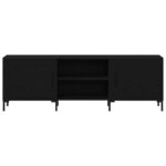 vidaXL TV Skrinka Čierna Dub 150x30x50 cm Zariadené Drevo – Obrázok 6