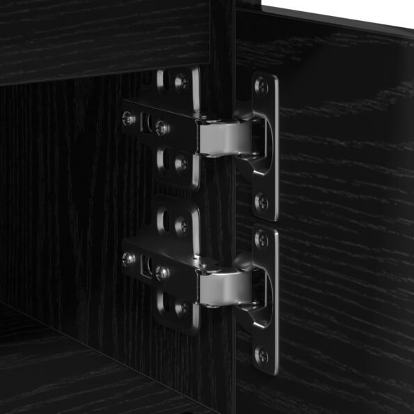 vidaXL Nočný stolík Čierna Dub 40x35x50 cm Kompozitné drevo – Obrázok 9