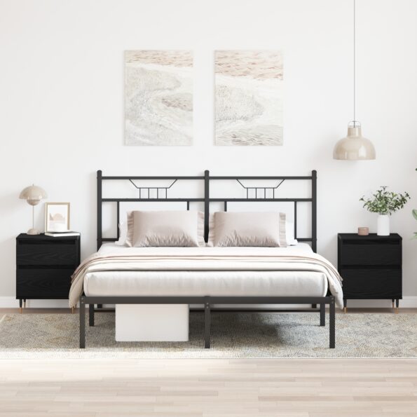 862966_1.jpg vidaXL Nočné skrinky 2ks čierny dub 40x35x50 cm kompozitné drevo – Obrázok 1