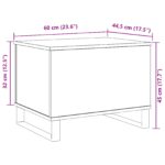 vidaXL Konferenčný stolík so zdvíhacím vrchom Čierna dub 60x44,5x45 cm Kompozitné drevo – Obrázok 12