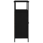 vidaXL Nástenná skriňa Čierny dub 69,5x34x90 cm Drevotrieska – Obrázok 7