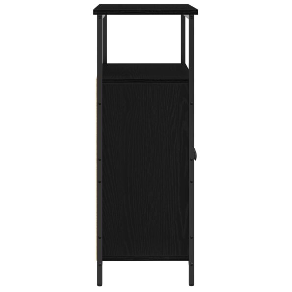 vidaXL Nástenná skriňa Čierny dub 69,5x34x90 cm Drevotrieska – Obrázok 7